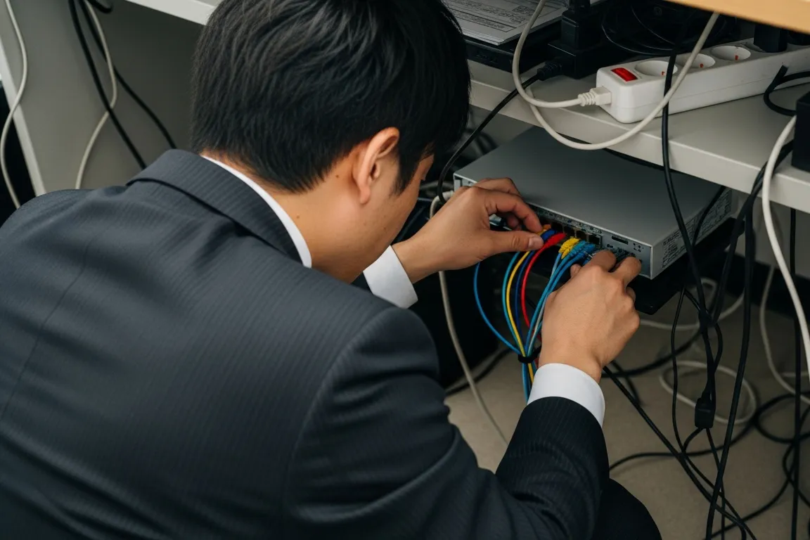 岡山県内での現地設置サポート